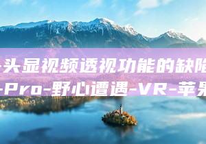 现实-头显视频透视功能的缺陷揭秘-AR-Pro-野心遭遇-VR-苹果-Vision (现实头像图片)