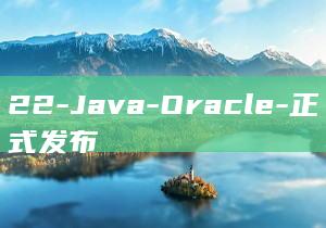 22-Java-Oracle-正式发布
