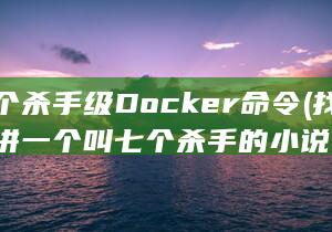 七个杀手级Docker命令 (找一本讲一个叫七个杀手的小说)