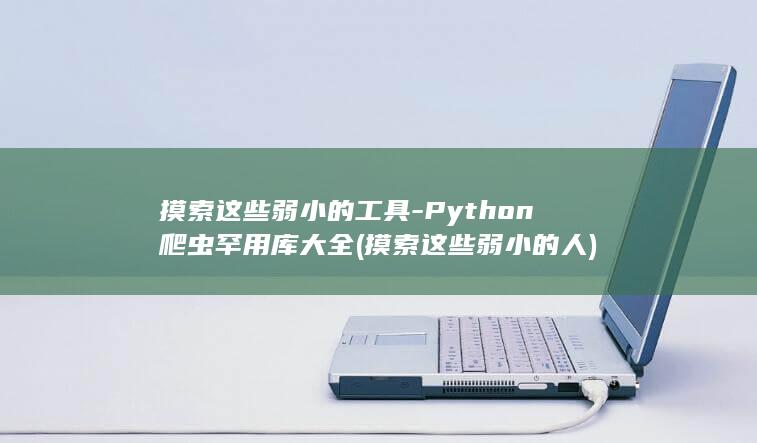 摸索这些弱小的工具-Python爬虫罕用库大全 (摸索这些弱小的人)